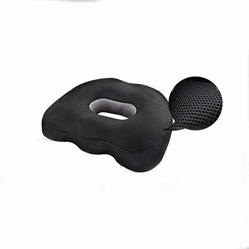 Donut Tailbone Pillow Hemorrhoid Cushion Latex - Donut Seat Cushion Pain Relief Hemmoroid Treatment, Bed Sores, Prostate, Coccyx, Sciatica, Pregnancy, Post Natal Orthopedic Surgery  Firm Sitting Pill