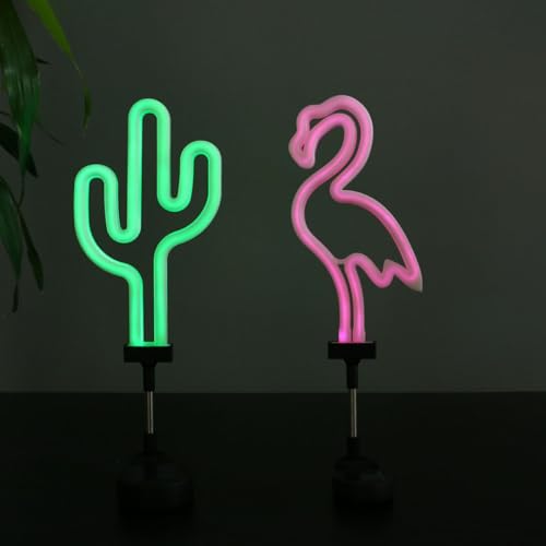 Lampe solaire cactus solide et rechargeable avec éclairage LED vert pour pelouse - 5
