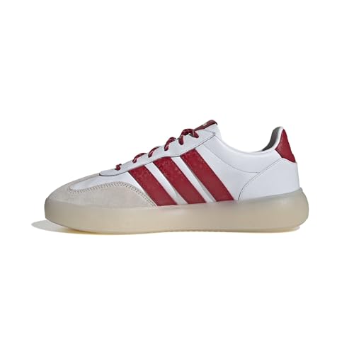 Image of adidas Men's NCAA Team Barreda Decode, White /Team Power Red /Black /University of Nebraska, 9.5