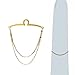 Mens Tie Chain Fashion Necktie Link Tie Clip Noble Necktie Chain Cravat Collar Buckle for Business Wedding Formal Wear Sleek