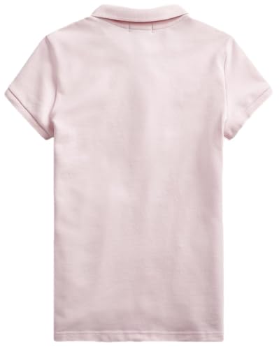 Image of Polo Ralph Lauren Kids Baby Girl's Short Sleeve Mesh Polo Shirt (Toddler) White