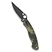 Spyderco Military Model Signature USA-Made Knife with 4' CPM S30V Black Steel Blade and Durable Camo G-10 Handle - PlainEdge - C36GPCMOBK
