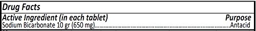 Sodium Bicarbonate Tablets Usp 650 Mg (10 Grains) For Relief Of Acid Indigestion, Heartburn, Sour Stomach & Upset Stomach 1000 Tablets Per Bottle By Citragen Pharmaceuticals Inc #TOP1