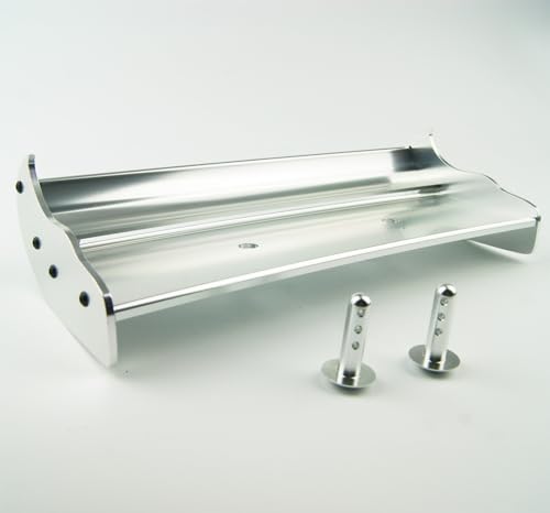 Aluminum Alloy Rear Wing Fits HPI KM Baja 5B 5T 5SC Buggy Truck 1/5 (Silver)