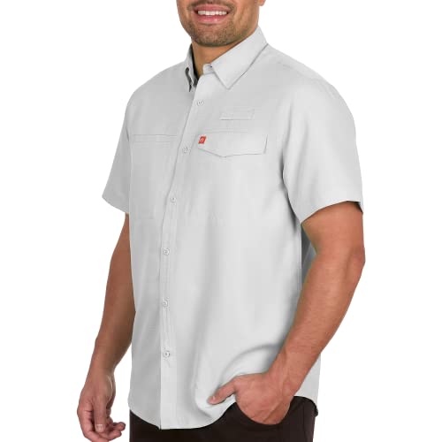 The American Outdoorsman Poly Grid Mens Short Sleeve Shirt Fishing Shirt3