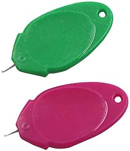 Automatic Needle Threader, with 2 Pcs Plastic Needle Threader Easy Needle Threader Tool Sewing Accessories