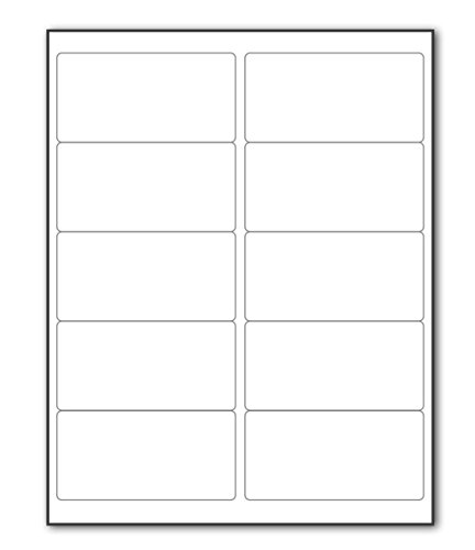 100 Sheets Sticker Labels Shipping Address Labels for Laser/Ink Jet Printer (10-UP)