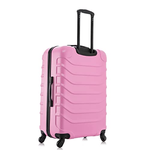 Image of InUSA ENDURANCE Luggage with Spinner Wheels | Durable Lightweight Hardshell Spacious Travel Sets with Handle and Trolley | (20in, 24in, 28in) 3 Piece Luggage Set | Pink