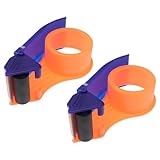 Homoyoyo 2 Stück Klebebandabroller aus Metall und Kunststoff Langlebiger Kartonverpackungsgerät mit Ergonomischem Design für Manuelles Verpacken und Versiegeln im Büro