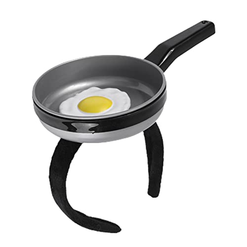 Ldabrye Stirnband mit Spiegelei-Motiv, lustiges Partyzubehör, Stirnbänder für Party, Neuheit, Haarreifen für Damen und Mädchen