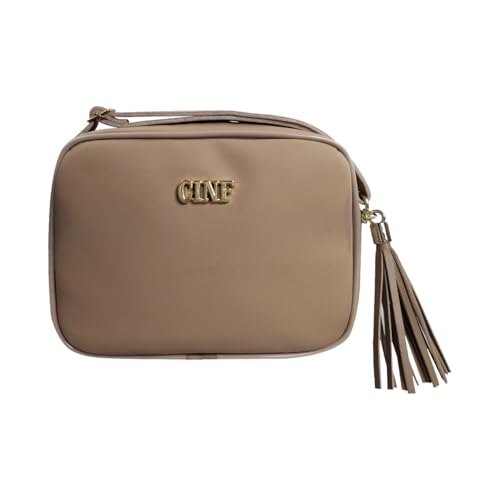 Bolsa Feminina Pequena Transversal Alça ajustável (Amêndoa)