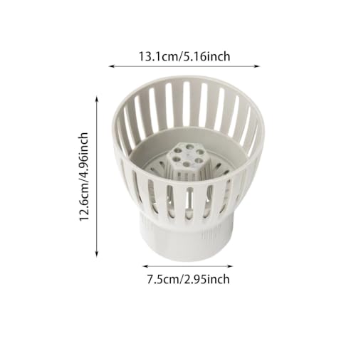 Cesta de filtro ajustable para estanque con postes de respaldo gruesos de plástico resistente 6