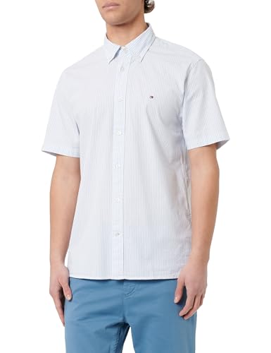 Chemise homme manches courtes Tommy Hilfiger flex poplin en coton stretch