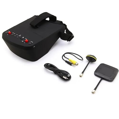 Gafas FPV de 5,8G y 40 canales, batería integrada de diversidad DVR de 5 pulgadas, Compatibilidad con LS800D EV800D