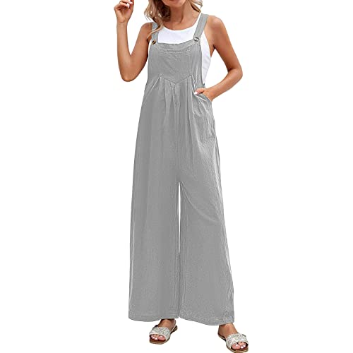 Mono largo casual de mujer para paseos y verano, diseño fresco con tirantes y botones frontales