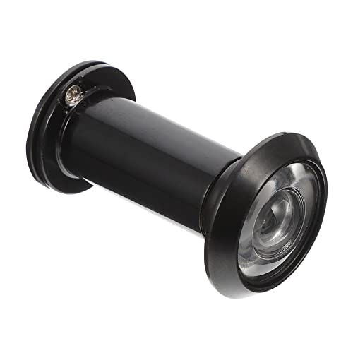 DOITOOL Wide Angle High Definition Cat Eye Door Viewer - 220 Degree Extra Wide Angle Peephole for Front Door Security Black Finish Zinc Alloy and Copper 16Mm Drill Hole Diameter