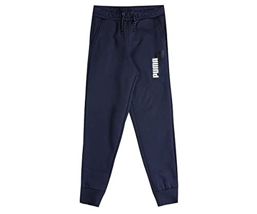 PUMA Alpha Sweatpants FL B pantalon en molleton doux avec chevilles ajustées pour bébé