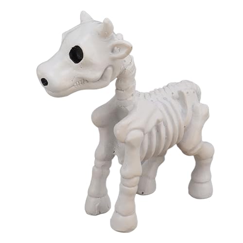 Squelette de vache Halloween en résine imperméable pour décoration extérieure de jardin et patio