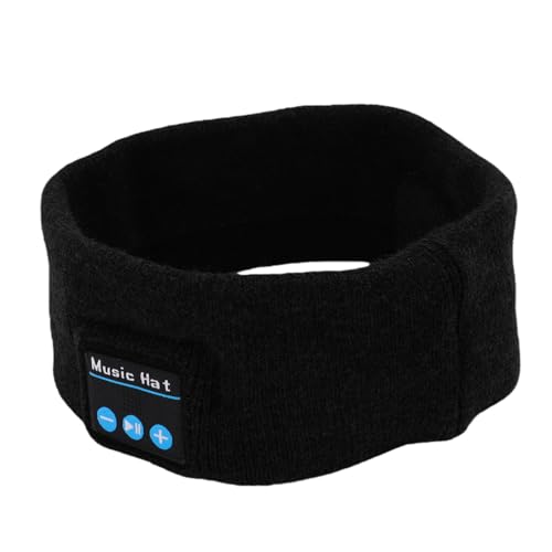 SENECESLI Bluetooth 5.4 �X���[�v �w�b�h�o���h |�������ŐQ��l�����̒����^ 40mm �X�s�[�J�[�A���O���\�ȃX�s�[�J�[�� 3 �̃R���g���[����������􂦂�R�b�g���f�U�C�� (BLACK)