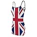 Union Jack British Flag Bodycon Dress Women's Sexy Summer Short Backless Spaghetti Strap Tight Dresses Party Club DressM