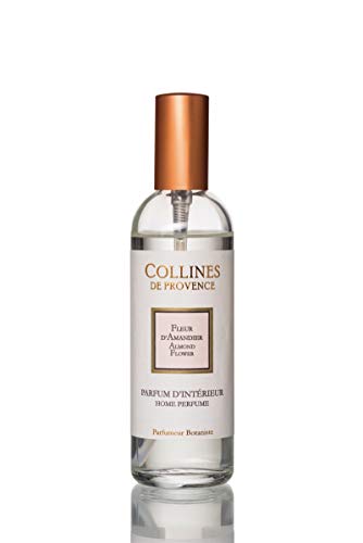 Collines de Provence Parfum d'intérieur Fleur d'Amandier 100ml, Transparent 3,9cm x 3,9cm x 15,7cm