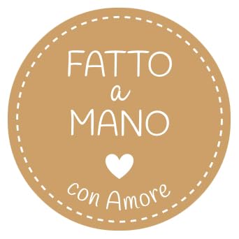 Etichette Adesive MADE WITH LOVE IN ITALY (125 Pz) In Pura Cellulosa - Packing 4 You - Foto 2