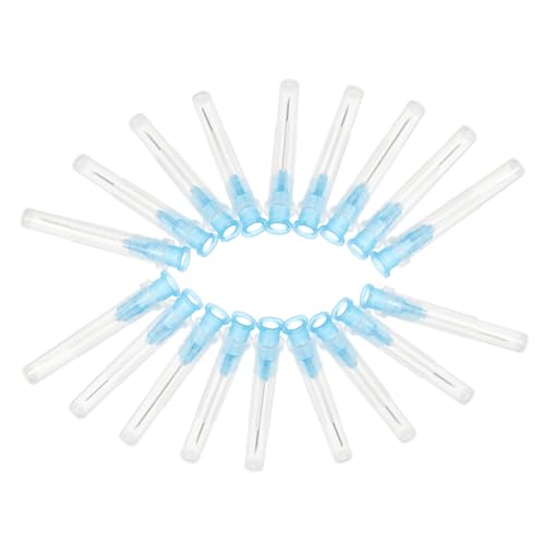 MUCKLILY 100pcs Laboratory Dispensing Needles Test Needle Piercing Needle Container Disposal Needles for Piercing para Piercing Fake Dermal Piercing Lock Needle Plastic