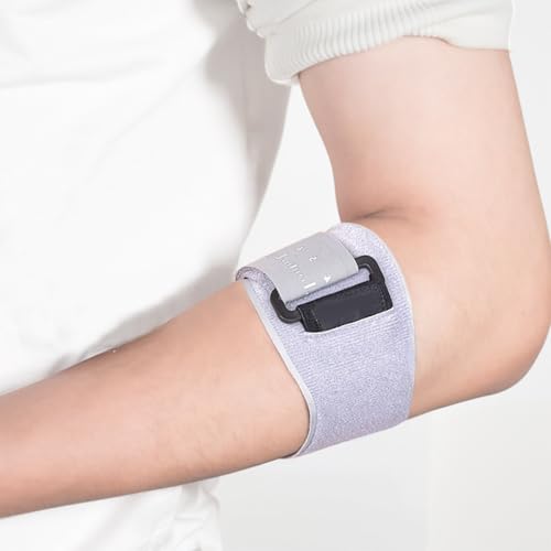 Lunaanda Coderas Epicondilitis, Cincha de Codo Tenista para Tendinitis Alivio del Dolor, Brazalete Epicondilitis para Hombre Mujer, Coderas Ajustable y Antideslizante (Gris)