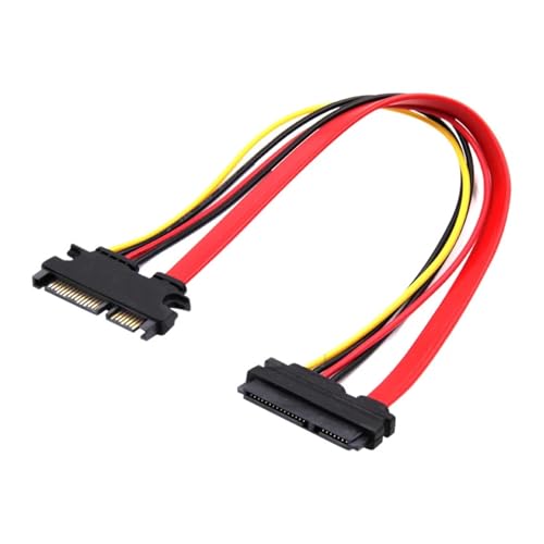 Cable Extensor SATA 22Pin Macho a 7+15 Pin Hembra 30 cm miniatura 5