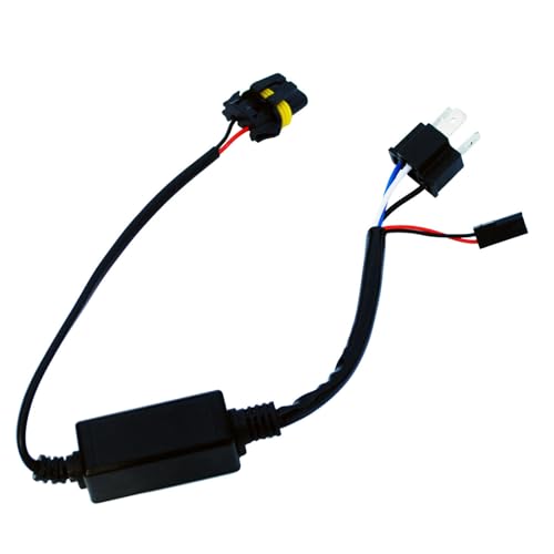 APGLSXY Relés H4 resistentes a altas temperaturas, cable para mejorar la luz del coche con lente de proyector LED biLED