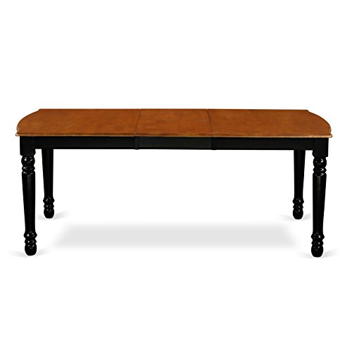 9 PC kitchen tables and chair set with one Dover dining table and 8 kitchen chairs in a Black and Cherry Finish