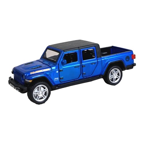 Image of Alloy Metal Pull Back Die-cast Car 1:32 Rubicon Jeep Diecast Metal Pullback Toy car with Openable Doors & Light, Music Boys Gifts Toys for Kids (Multi Color - Jeep)