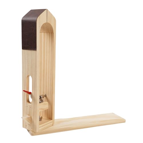 Leather Stitching Pony Wood Leather Sewing Clamp Table Desktop Pony for DIY Hand Stitching Leathercraft Tools