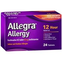 Allegra 12 Hour Allergy Non-Drowsy 60mg Tablets