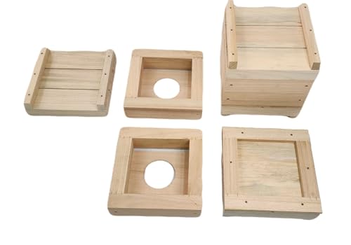 Caixa de Abelhas Sem Ferrão Madeira Reforçada 20 x 20