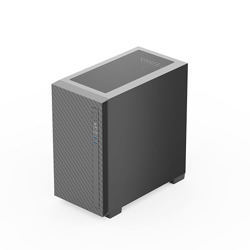 Image of Rosewill Micro ATX Mini Tower Desktop Computer Case | Pre-Installed 400W Power Supply | 1 x 120mm PWM Fan | 240mm & 280mm AIO Support | 2 x USB 2.0 | 2 x USB 3.0 | Gaming & Office PC - FBM-X5