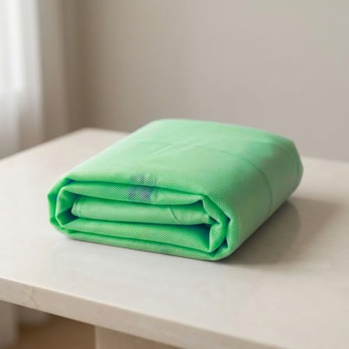 Image of Mosquito Net for King Size Bed - Foldable Square Mosquito Net Double Bed | Mosquito Net for Queen Size Bed | Floral Printed with Base Cloth Mosquitoes Net Sukun Wali Neend (6.5 x 6.5ft, Green)