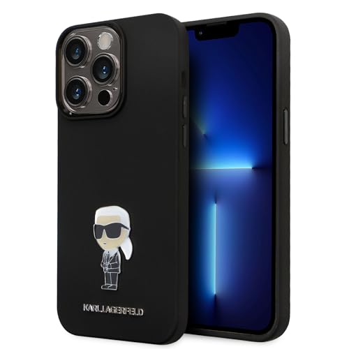 CG Mobile Karl Lagerfeld Coque Rigide en Silicone avec Logo Ikonik NFT et épingle en métal