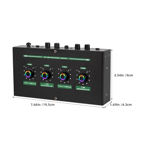 Table de mixage portable double entrée Cabilock avec câbles et bouton Mute - 2