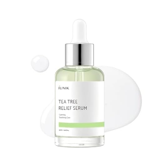 IUNIK Tea Tree 67% Relief Vegan Facial Serum Clear Skin Acne-Prone Sensitive Oily Skin - Plant-based Ingredients Centella Asiatica Soothing Calming Irritated Breakout Rosacea Blemish Korean Skincare