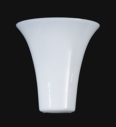 Image of B&P Lamp Opal Glass Tulip Shaped Torchiere Shade for Stiffel Models 2092, 2093, 2014 and 2041