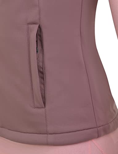 TCA Damen Flyweight winddichte Lauf- und Fahrradweste mit Reißverschlusstaschen - Braun, M