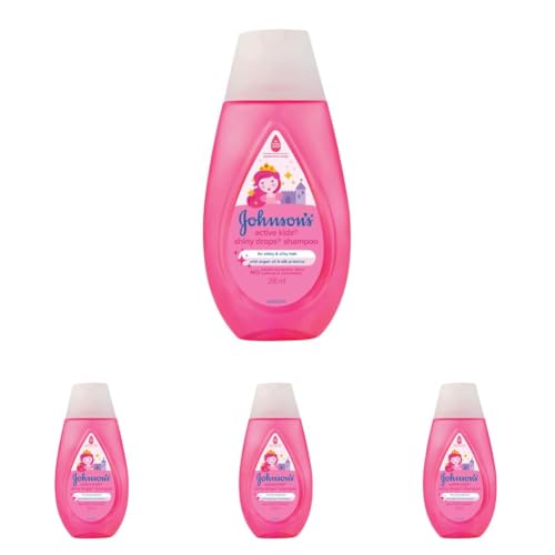 Image of Johnson's Baby Active Kids Shiny Drops Shampoo, 200ml (Pack of 4)