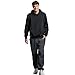 Russell Athletic Men's Dri-Power Closed-Bottom Sweatpants with Pockets, Black Heather, Large