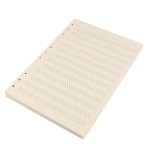 Papier à musique manuscrit blanc DOITOOL 100 feuilles 12 lignes