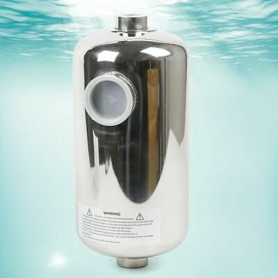 Termoscambiatore di calore per piscina, 28 kW, in acciaio inox, per riscaldamento della piscina, 292 x 134 mm, riscaldamento per piscina