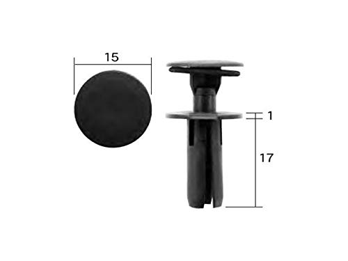 ボストン (VOSTON) 自動車用部品 プッシュリベット 黒色 1袋10個入り BC5155