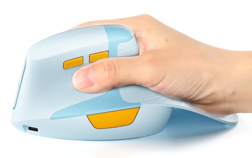 seenda Ergonomic Mouse Rechargeable, Multi-Device Connection（2.4G&Type C, Vertical Wireless Mouse...