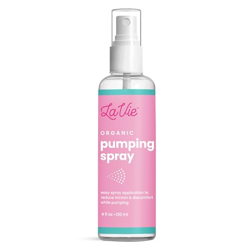 Image of LaVie Organic Pumping Spray, breast pump essentials, breast pumping oil – 4oz Spray Bottle