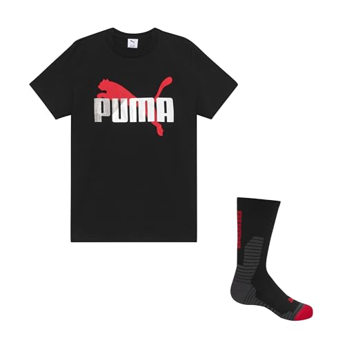 Image of Puma Boys' Graphic T-Shirt & Crew Sock Set
